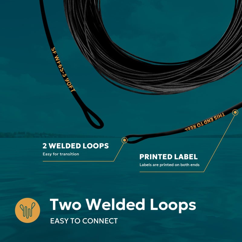 SF Full Sinking Fly Fishing Line Weight Forward Taper Fly Line for Freshwater WF5S 90FT IPS3 - Image 5